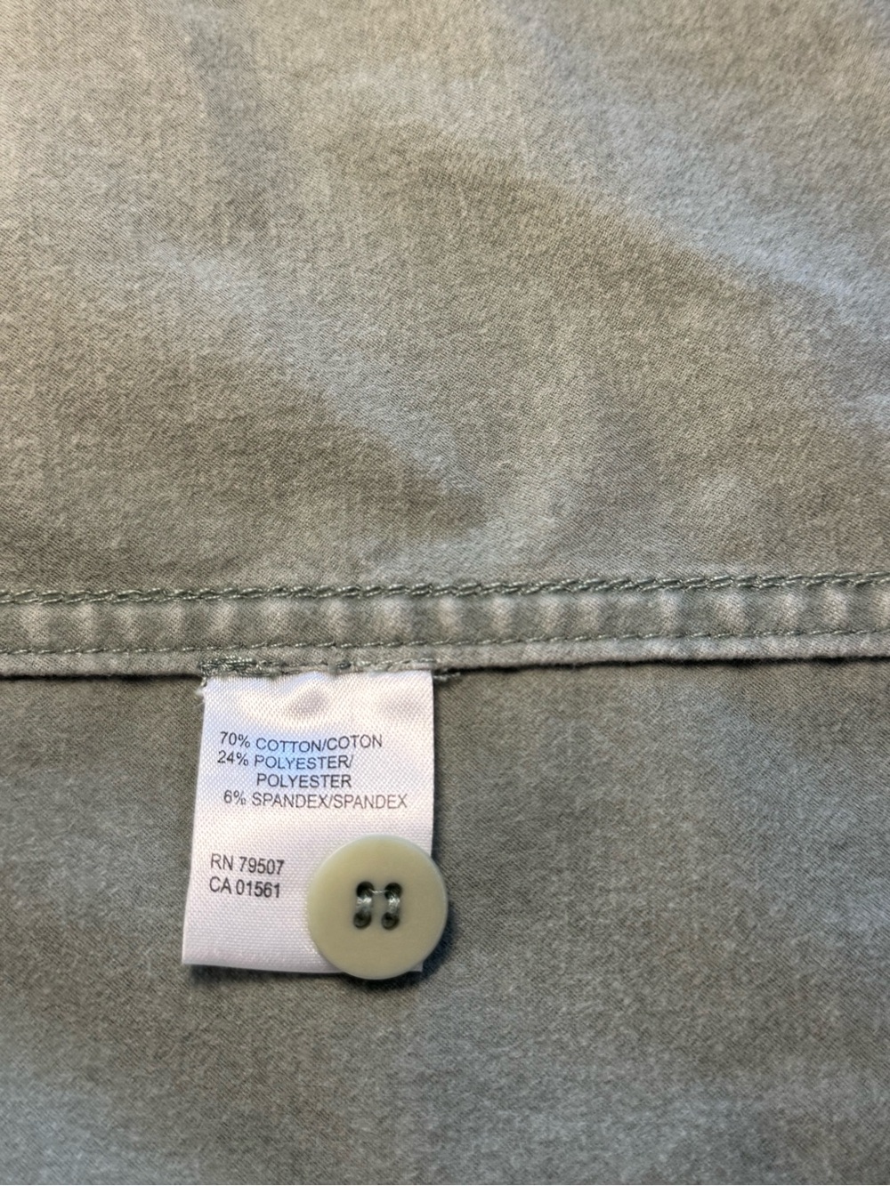 Trench Coat - Sage Green Women's Trench Coat - Picture 11 of 12